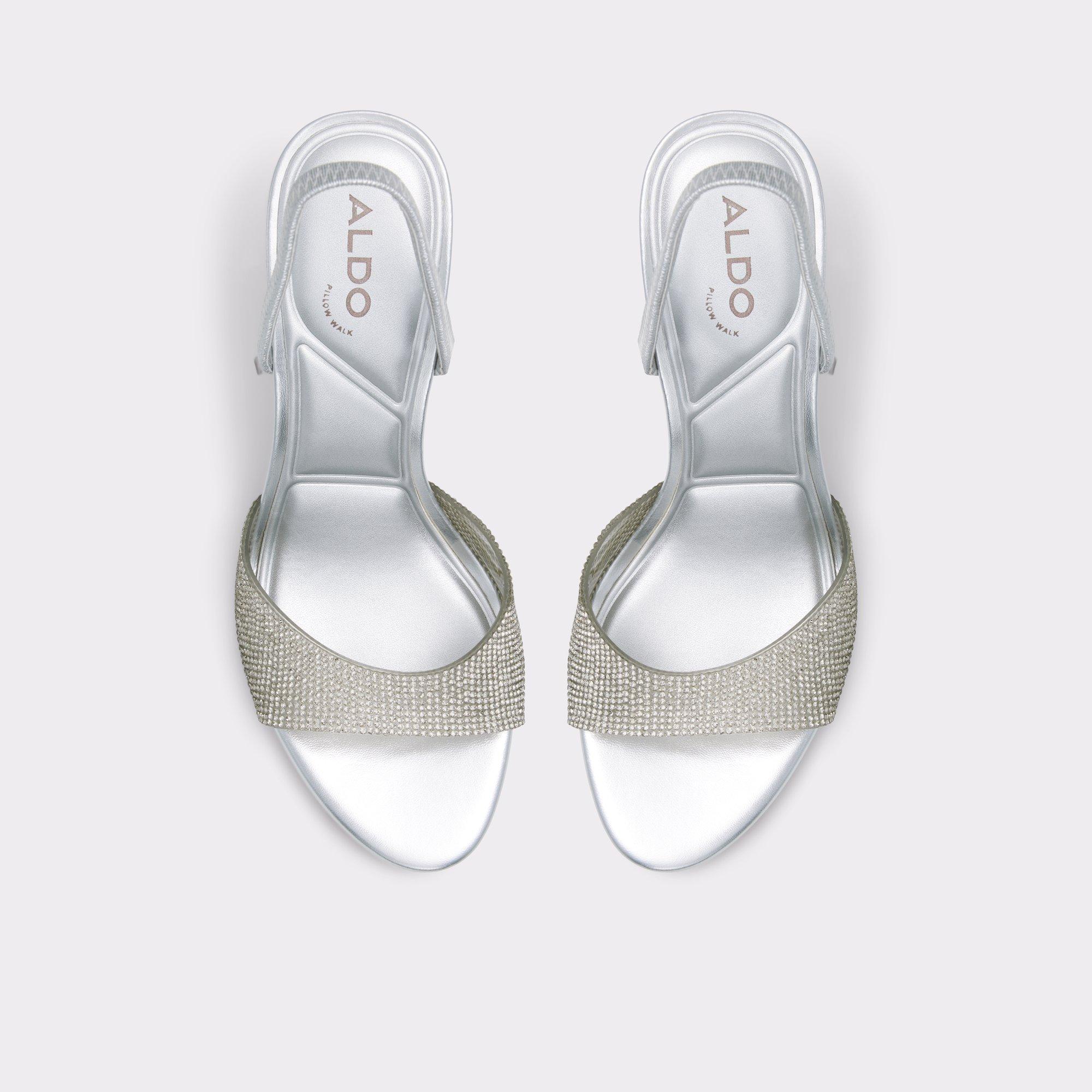 Aitana Silver Women's Heeled sandals | ALDO US Product Image