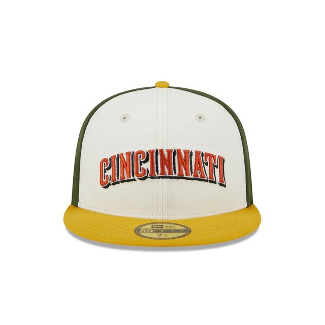 Cincinnati Reds Two Tone Honey 59FIFTY Fitted Hat Male Product Image