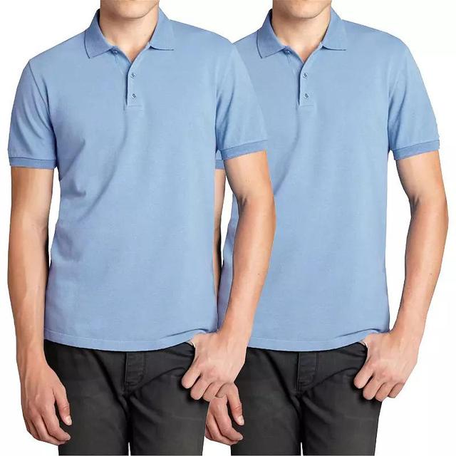 Mens Galaxy 2-Pack Pique Polo Shirts Product Image