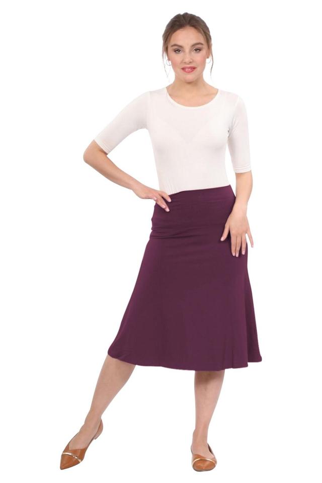 Knee Length A-Line Skirt for Women Female Product Image