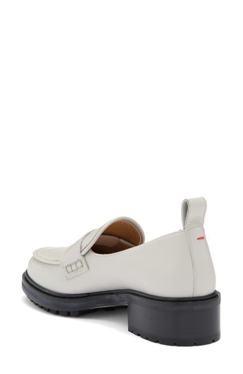 Ruth 40mm Round-toe Loafers In White Product Image