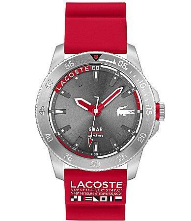 Lacoste Mens Regatta Analog Red Silicone Strap Watch Product Image