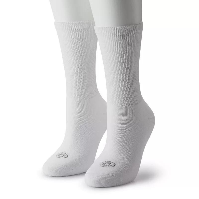 Womens Dr. Choice Full Cushion 2-Pack Diabetic Crew Socks Product Image