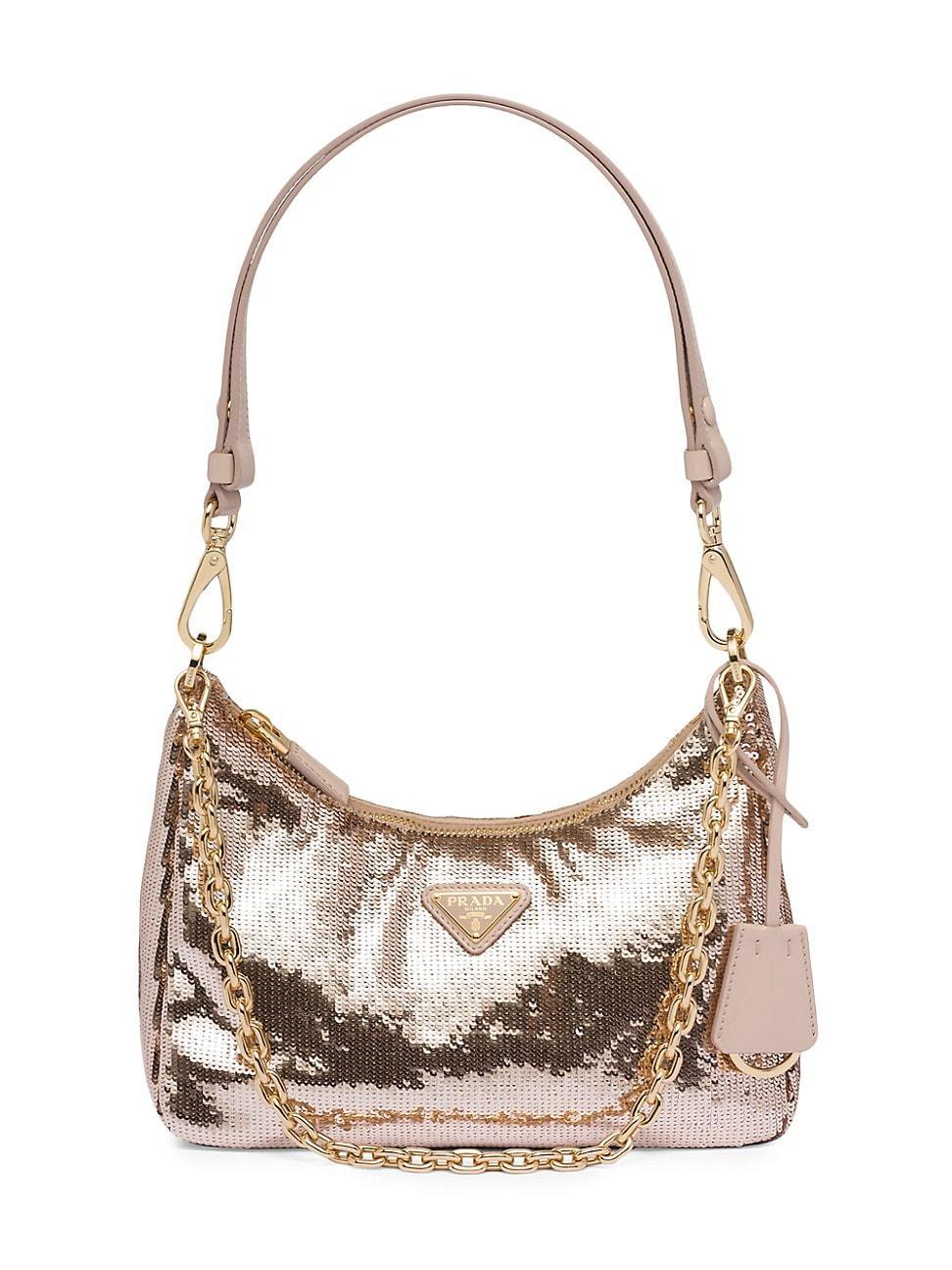 Womens Re-Nylon And Sequin Mini-Bag Product Image