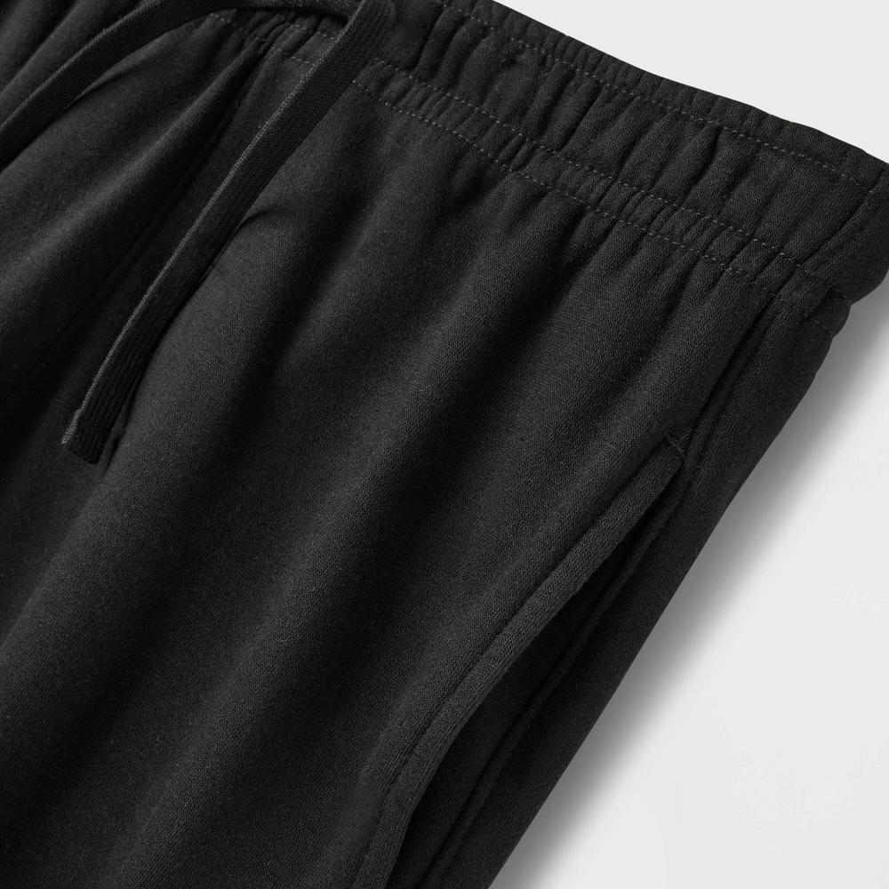 Mens Tapered Fleece Jogger Pants - Goodfellow & Co Black M Product Image