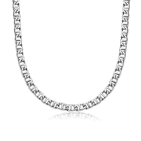 Men's 10.0mm Mariner Chain Necklace in Solid Stainless Steel - 30" Product Image