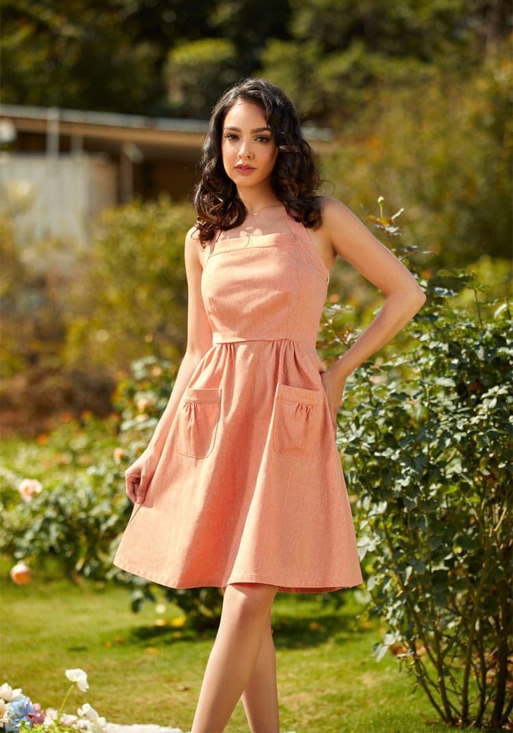 Halter Ego Fit and Flare Dress Product Image