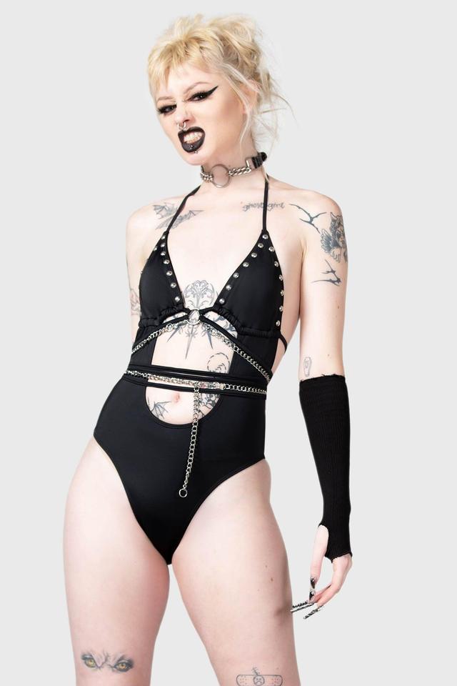 Black Hearted Swimsuit / Black / 83% Polyamide 17% Elastane Product Image