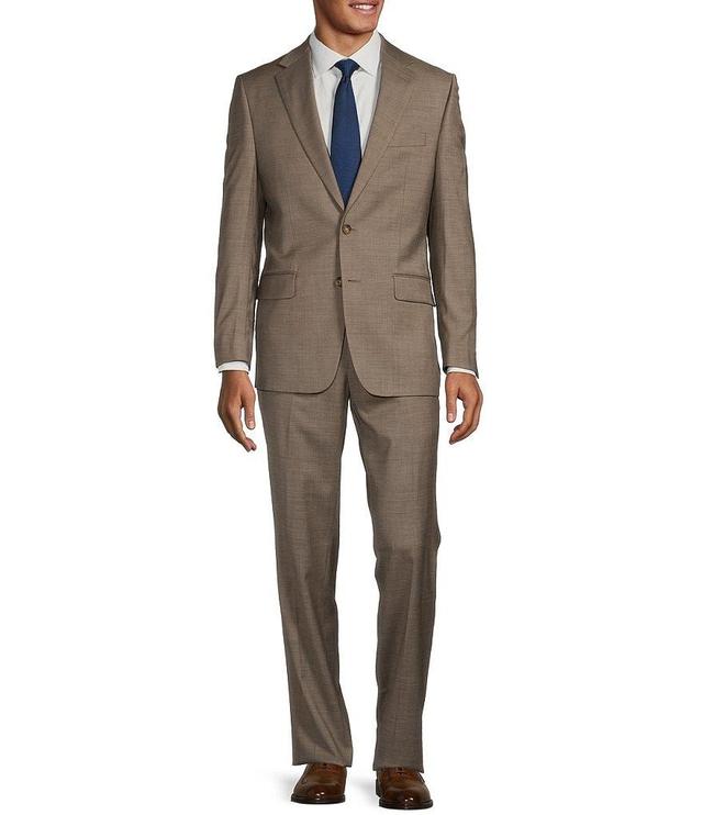 Hickey Freeman Classic Fit Flat Front Sharkskin Pattern 2-Piece Suit Product Image