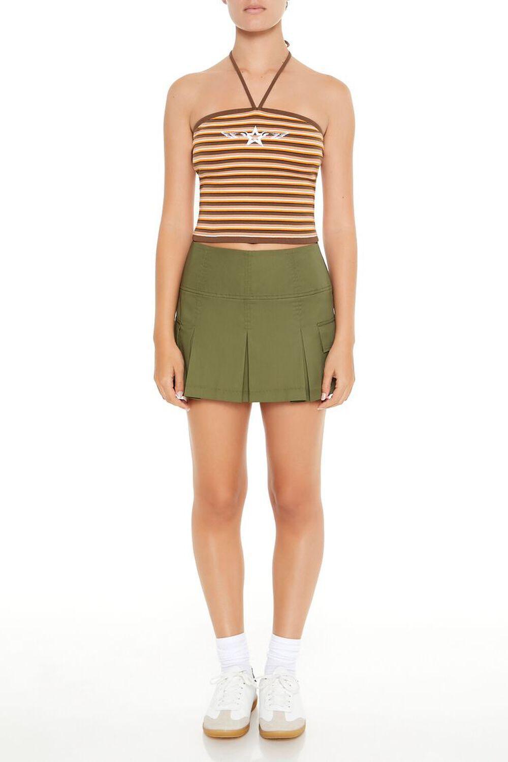 Striped Star Halter Top | Forever 21 Product Image