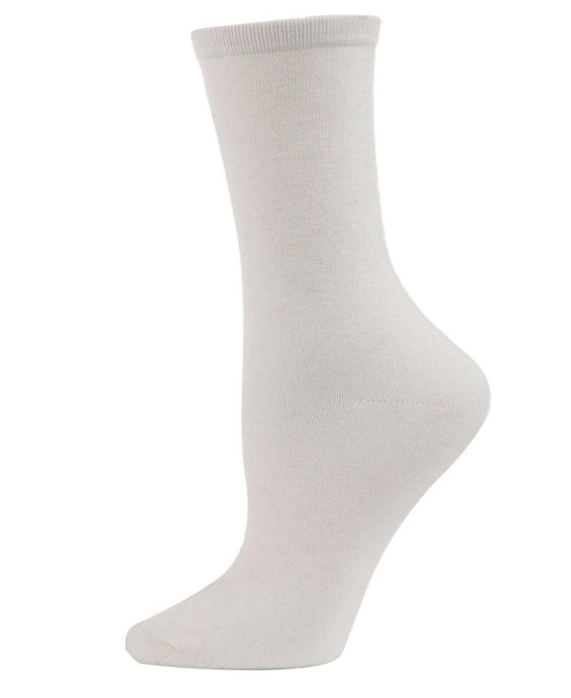 Flat knit Cashmere Womens Crew Socks Product Image