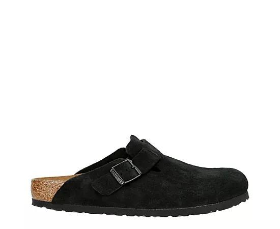 Birkenstock Mens Boston Suede - Shoes Black/Black Product Image