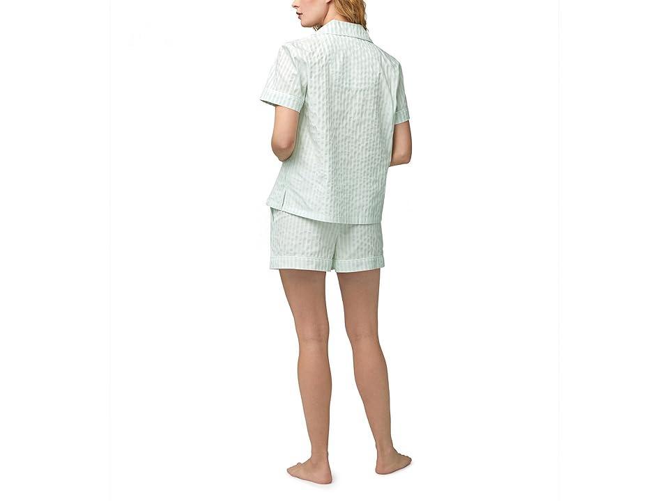 Bedhead PJs Short Sleeve Shorty Set (Mint 3-D Stripe) Women's Pajama Sets Product Image