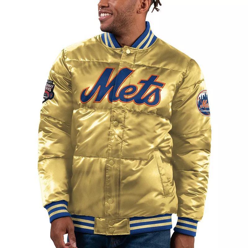 Mens Starter New York Mets 2023 Subway Series Bronx Bomber Full-Snap Jacket Product Image