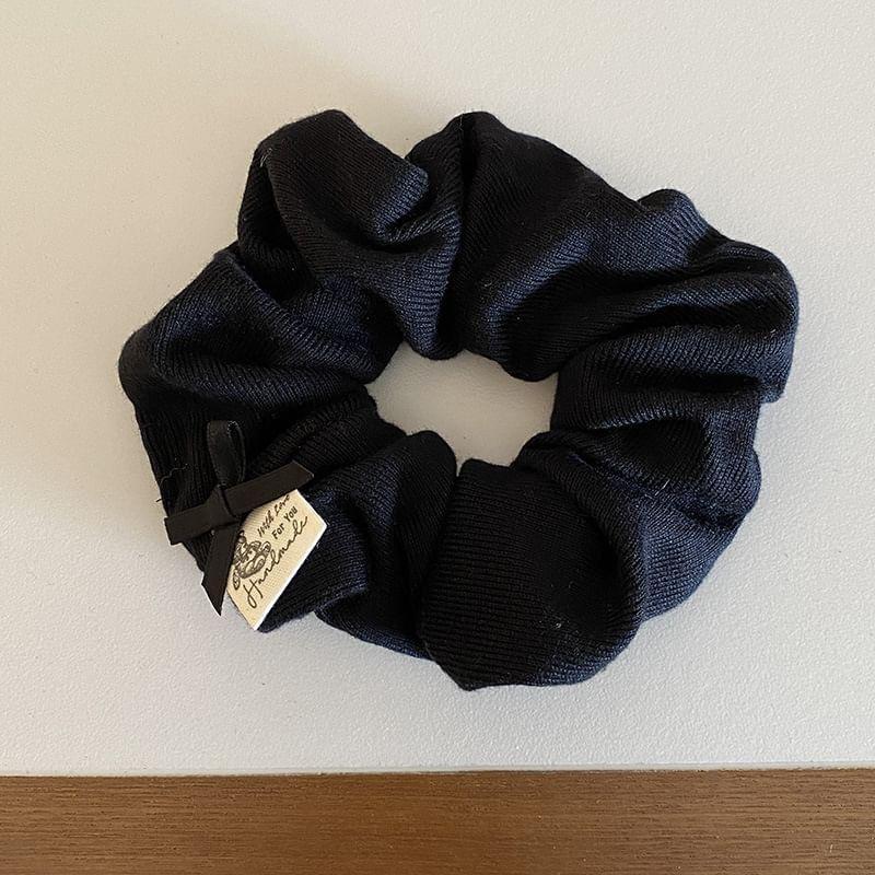 Bow Accent Plain Scrunchie Product Image