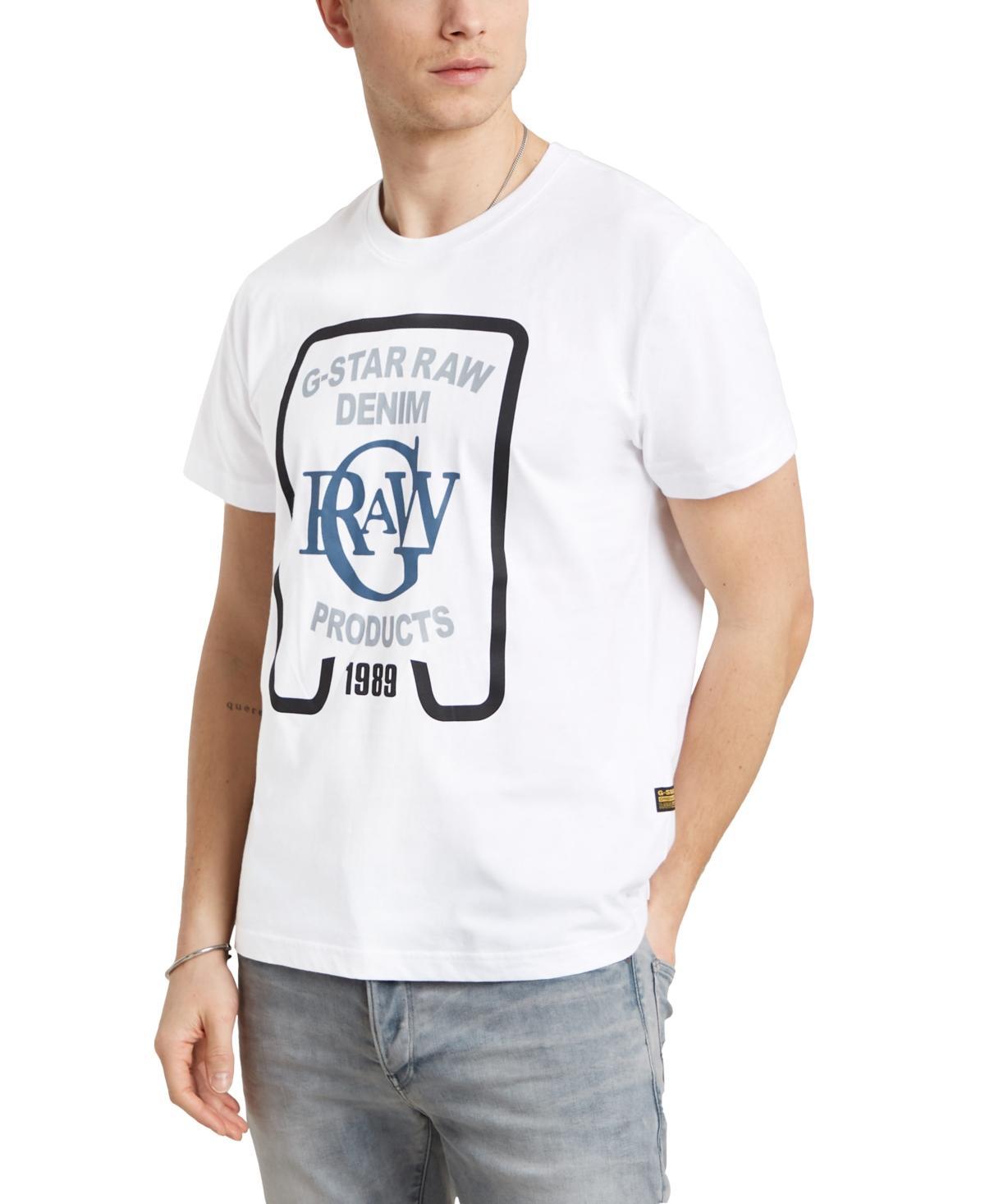 G-Star Raw Mens Straight-Fit Logo Graphic T-Shirt Product Image