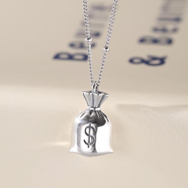 Money Bag Pendant Alloy Necklace Product Image