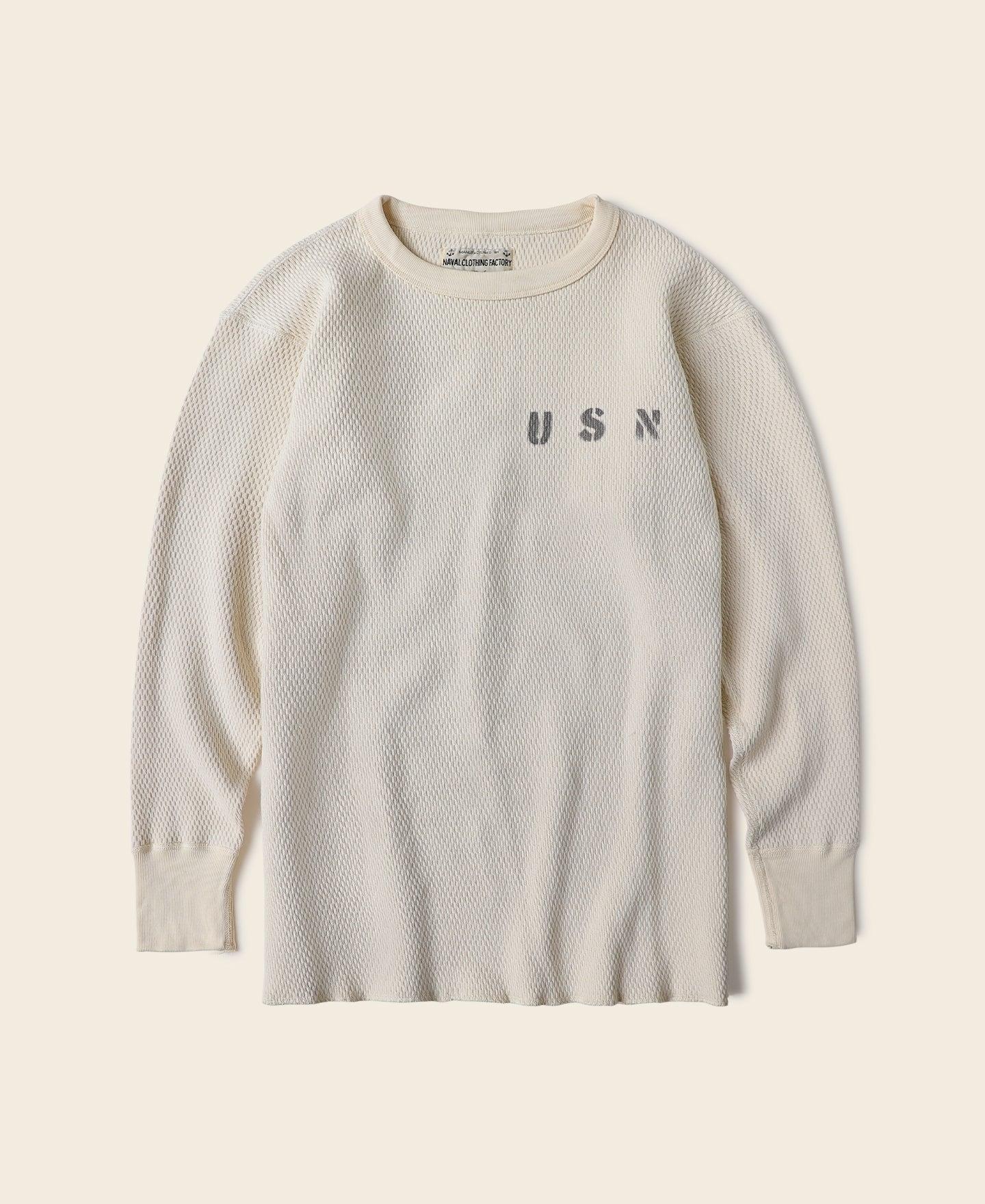 US Naval Raschel Knitting Waffle Thermal Shirt Product Image