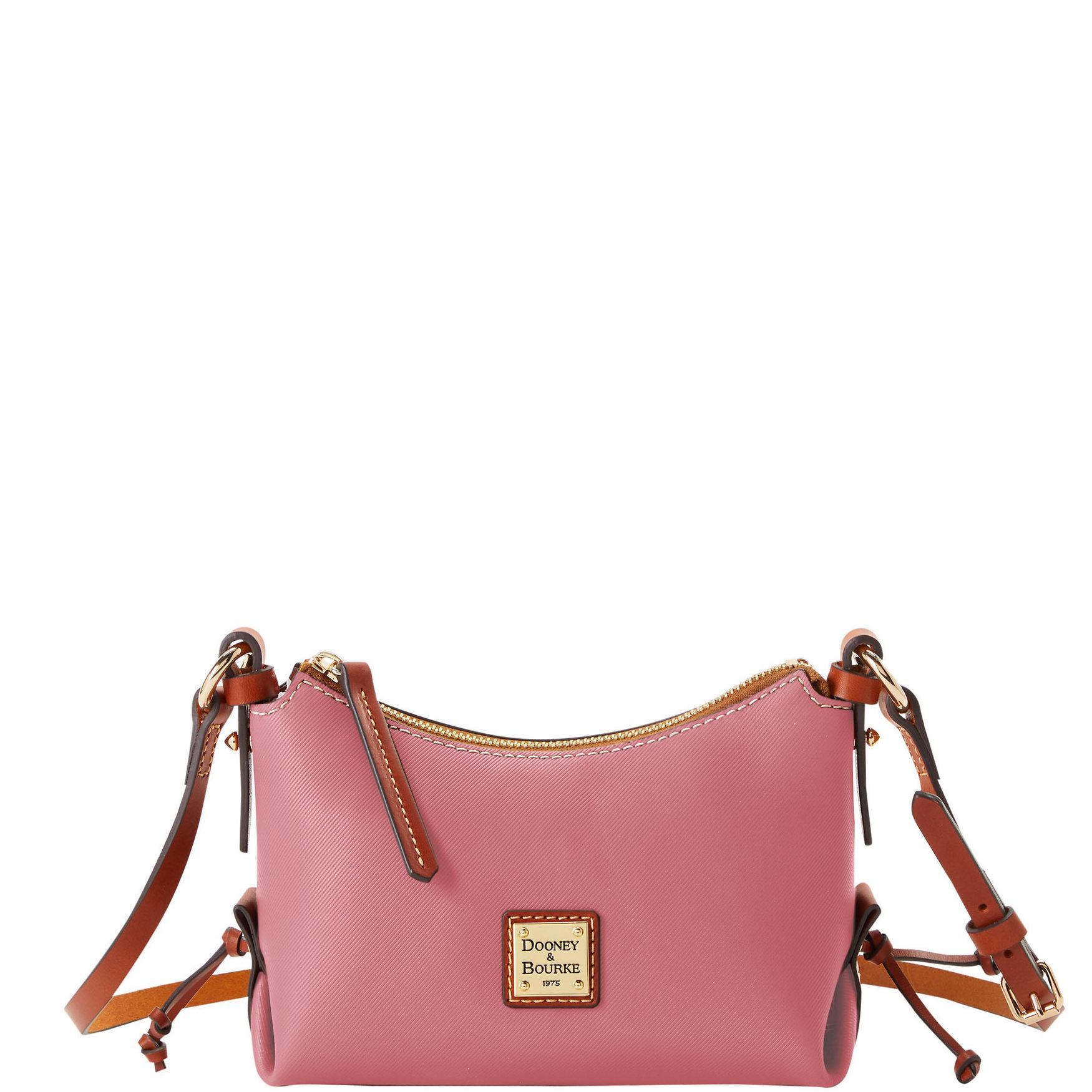 Dooney & Bourke Womens Sorrento Leather Crossbody 20 Bag in Pink Product Image