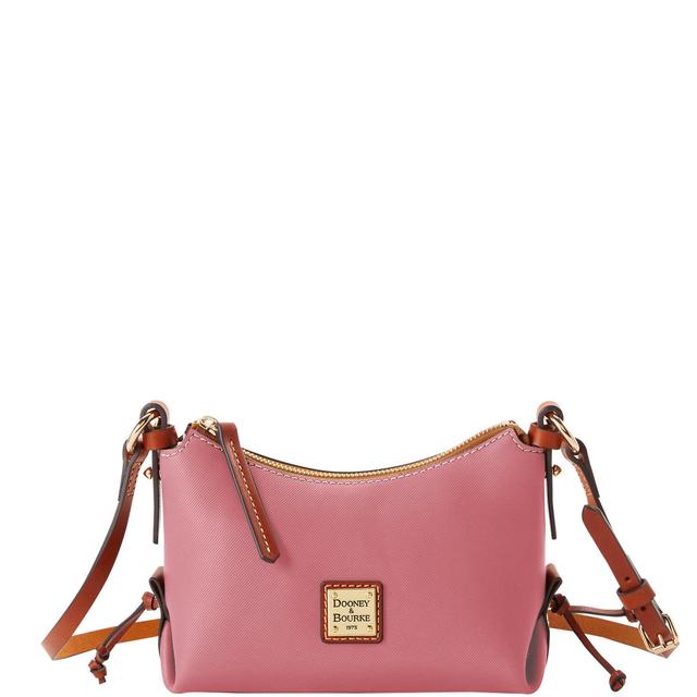 Dooney & Bourke Womens Sorrento Leather Crossbody 20 Bag in Pink Product Image