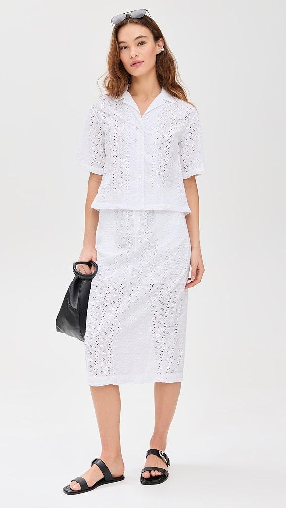 Stateside Eyelet Midi Skirt | Shopbop Product Image