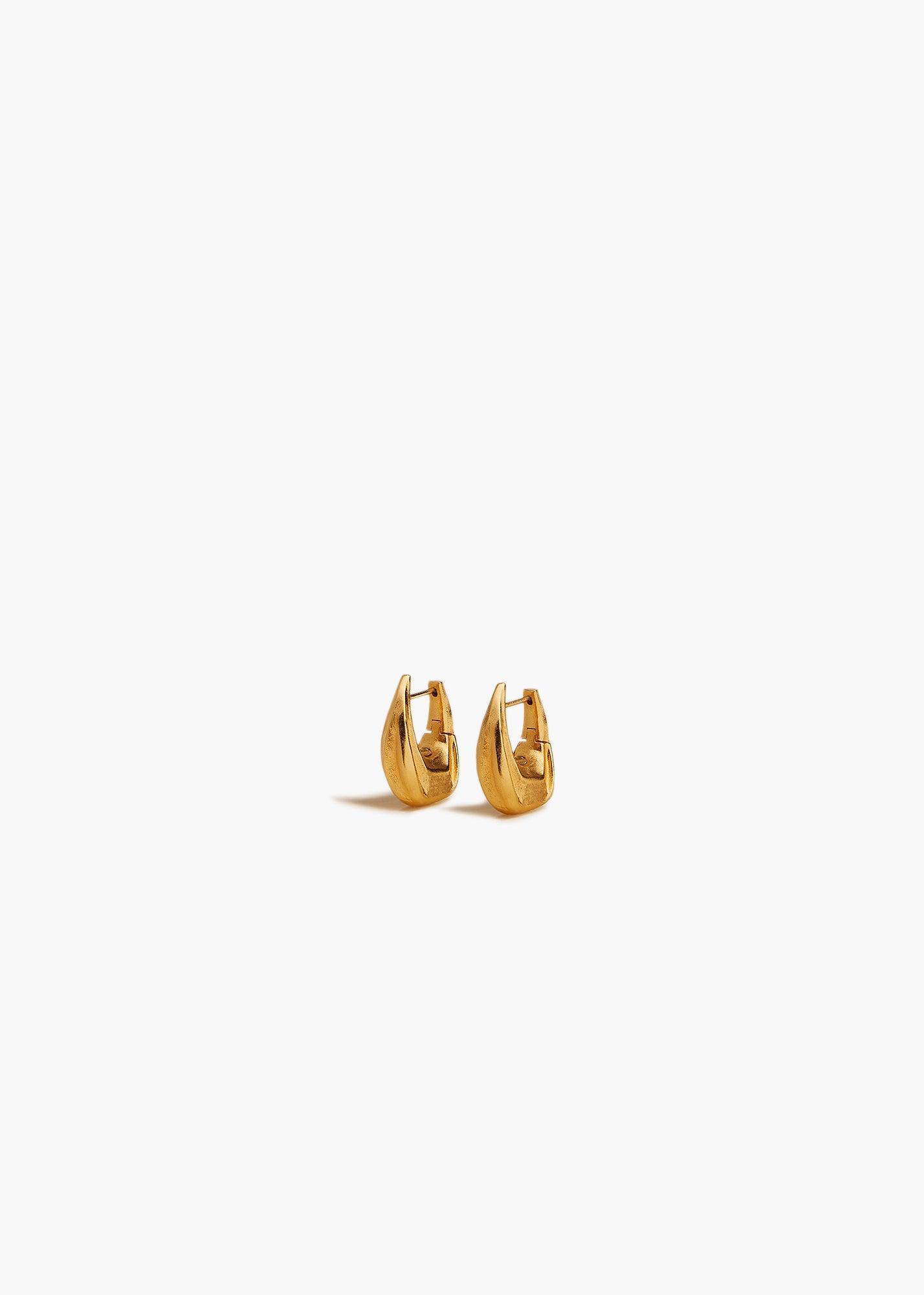 Small Olivia Hoop Earrings in Gold Product Image