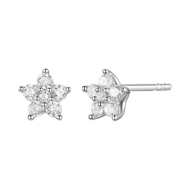 1/4 Carat T.W. Diamond Star Stud Earrings, Womens, Sterling Product Image