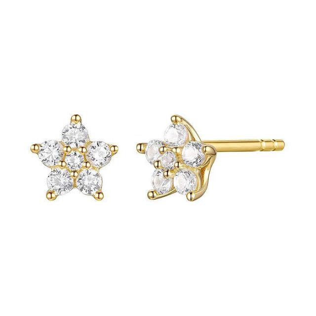 1/4 Carat T.W. Diamond Star Stud Earrings, Womens, Sterling Product Image