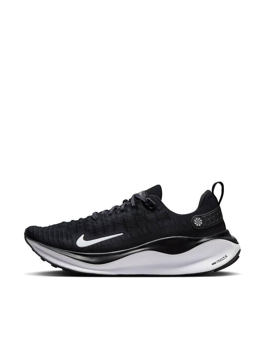 Nike Mens Nike Reactx Infinity Run 4 - Mens Shoes Black/White/Dark Grey Product Image