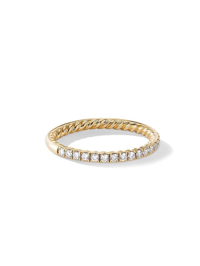 Womens DY Eden Partway Band Ring in 18K Yellow Gold Product Image