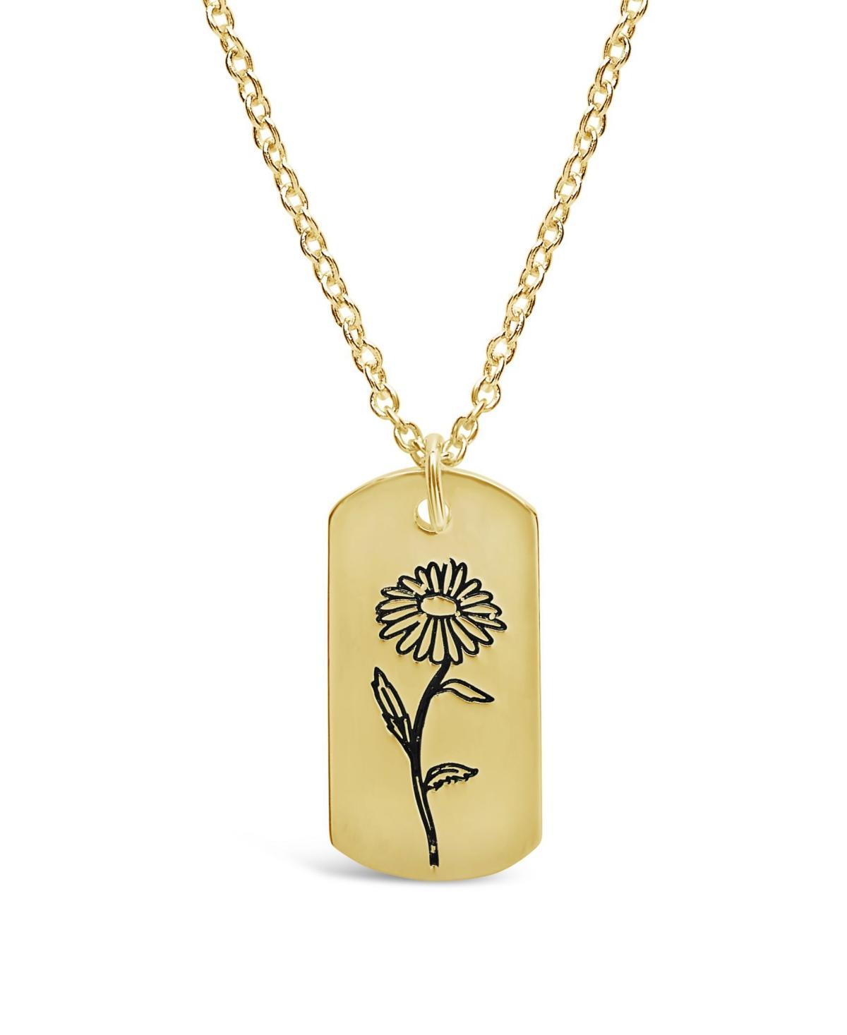 Womens Birth Flower Necklace - July/Water Lily Product Image