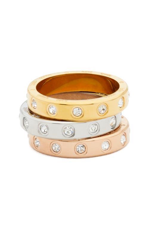 Kate Spade New York assorted set of 3 cubic zirconia band rings Product Image