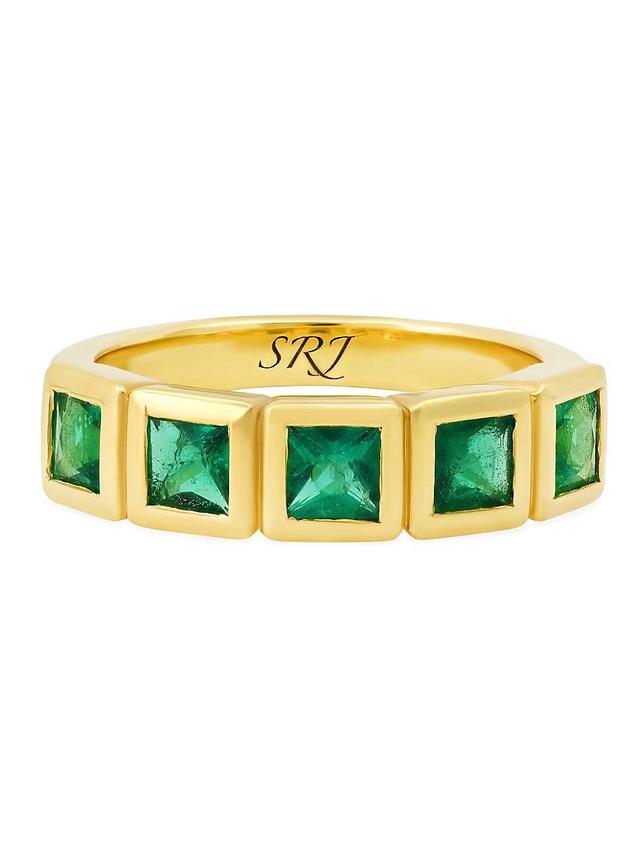 Womens 14K Gold & Emerald Ring Product Image