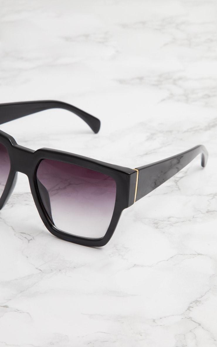 Black Oversized Square Sunglasses Product Image