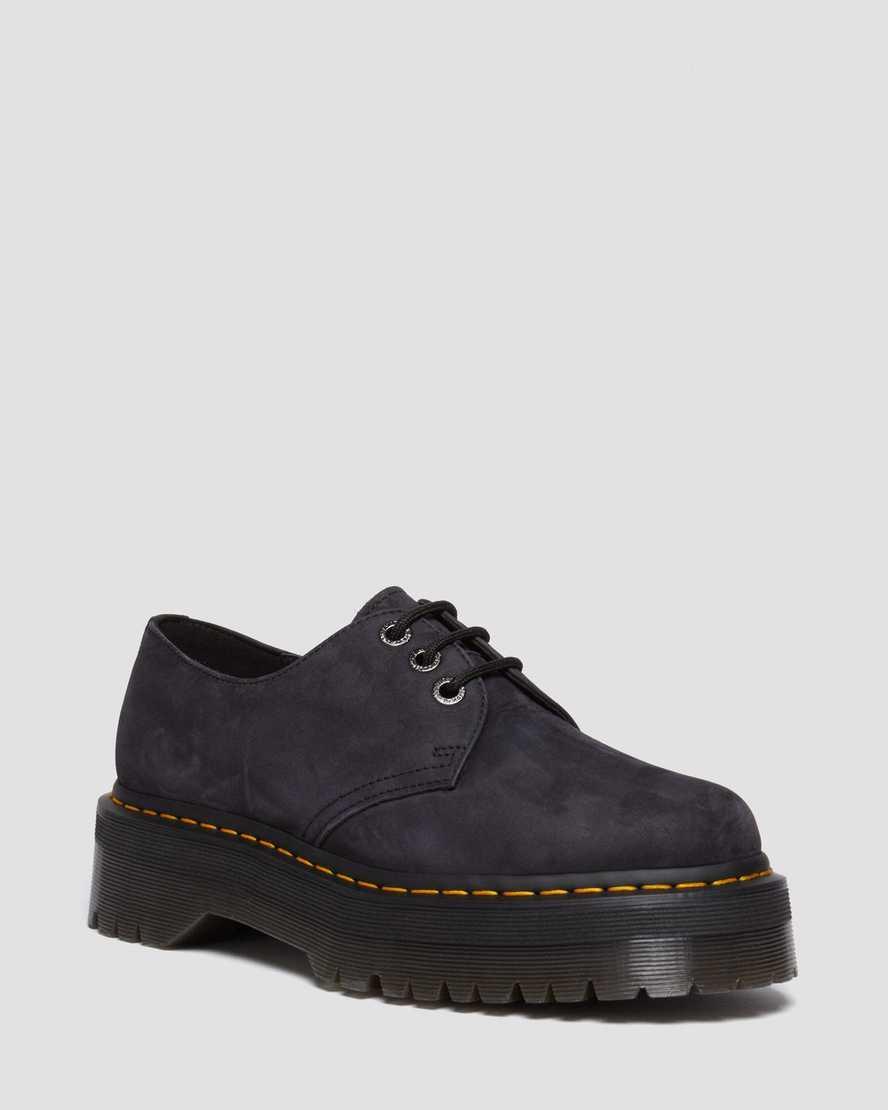 DR MARTENS 1461 II Tumbled Nubuck Leather Platform Casual Shoes Product Image