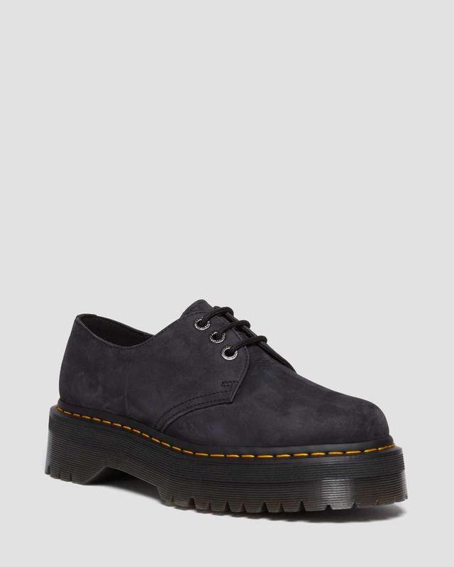 DR MARTENS 1461 II Tumbled Nubuck Leather Platform Casual Shoes Product Image