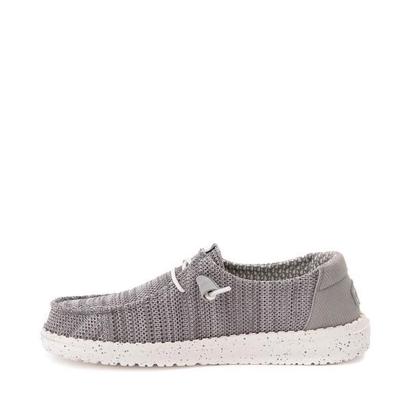 Womens HEYDUDE Wendy Sox Slip-On Casual Shoe - Light Grey Product Image