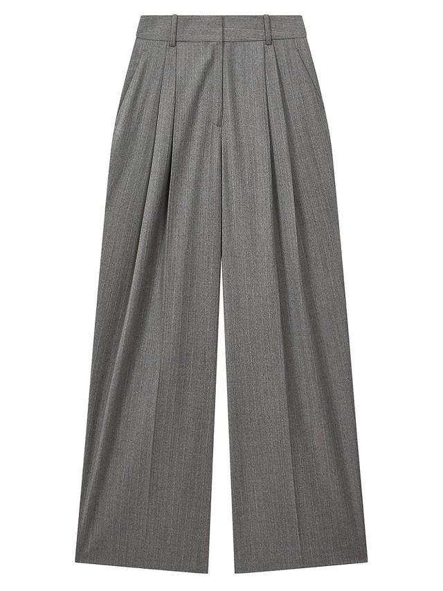 Womens Otis Wide-Leg Wool-Blend Pants Product Image