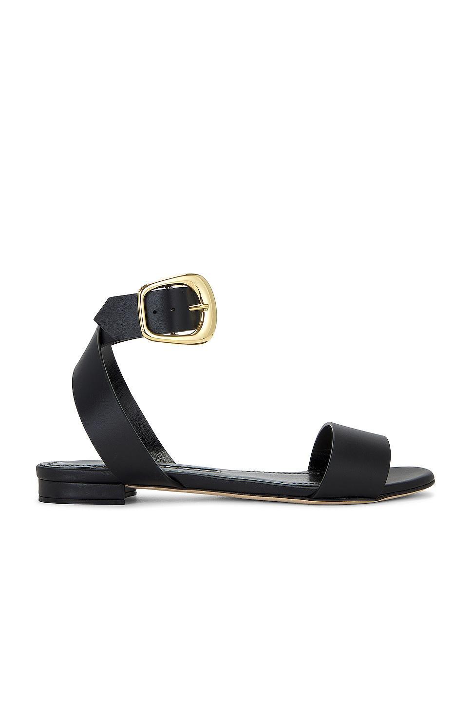 Brutas Leather Ankle-Strap Sandals Product Image