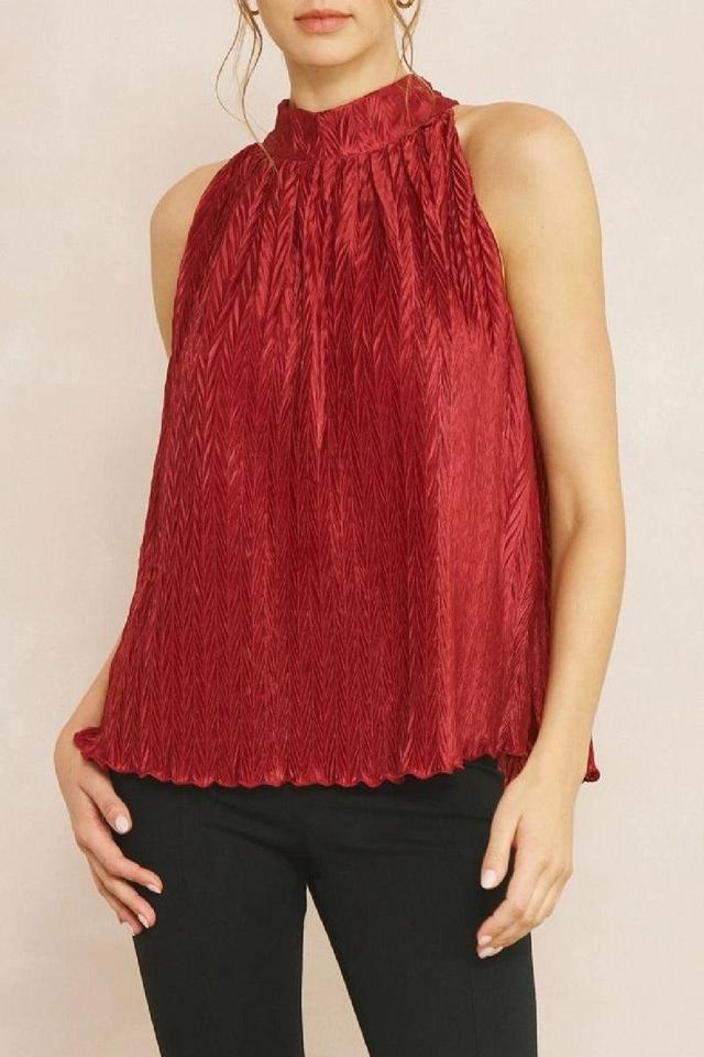 Textured Halter Top Product Image