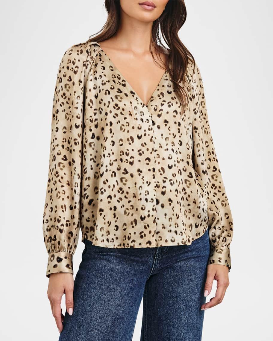 Sandra Leopard Blouse Product Image