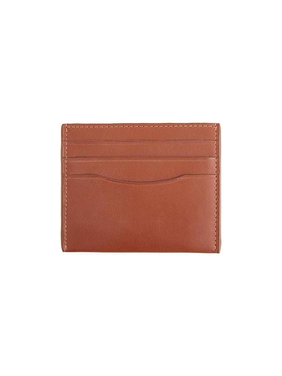 Mens RFID-Blocking Leather Card Wallet Product Image