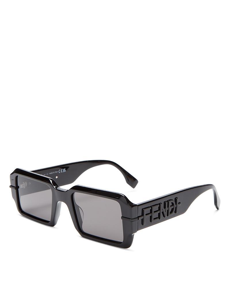 FENDI Womens Fendigraphy 52mm Geometric Rectangular Sunglasses Product Image