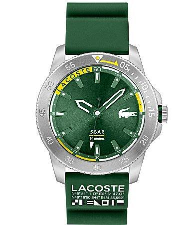 Lacoste Mens Regatta Analog Green Silicone Strap Watch Product Image