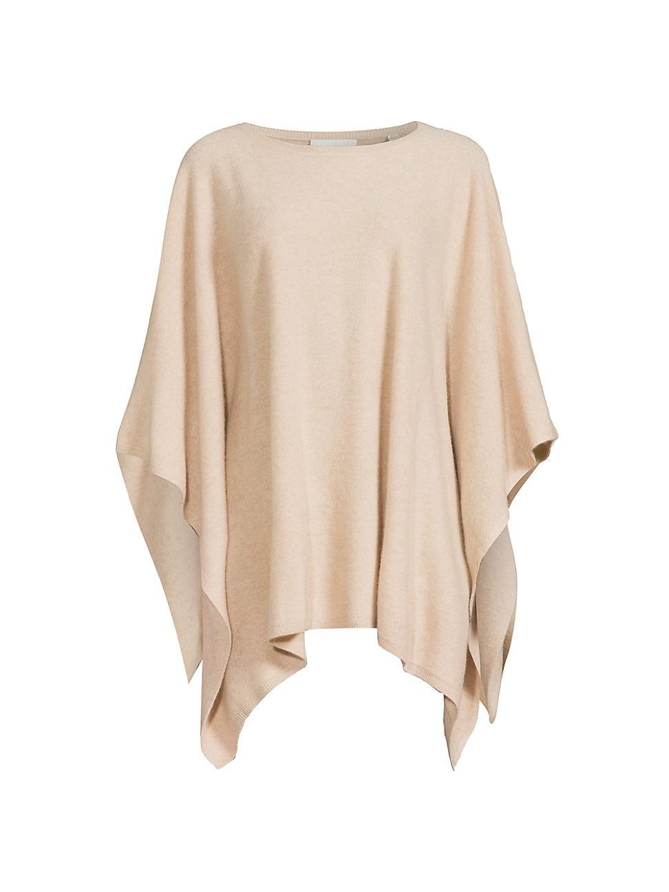 Womens Cashmere Reversible Poncho Product Image