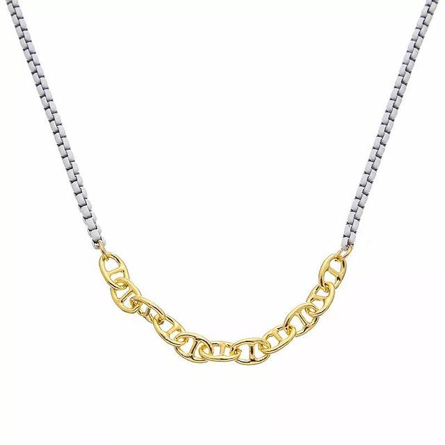 Juvell Two Tone 18k Gold Plated Necklace, Womens Gold Tone Product Image