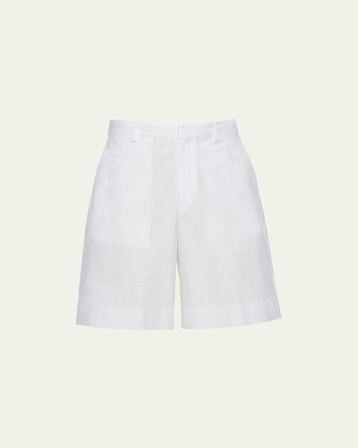 Mens Solid Cotton Poplin Shorts Product Image