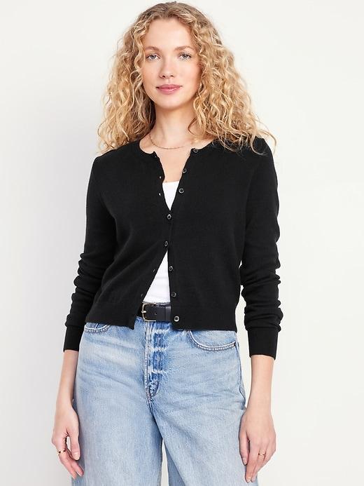 SoSoft Crop Cardigan Sweater Product Image