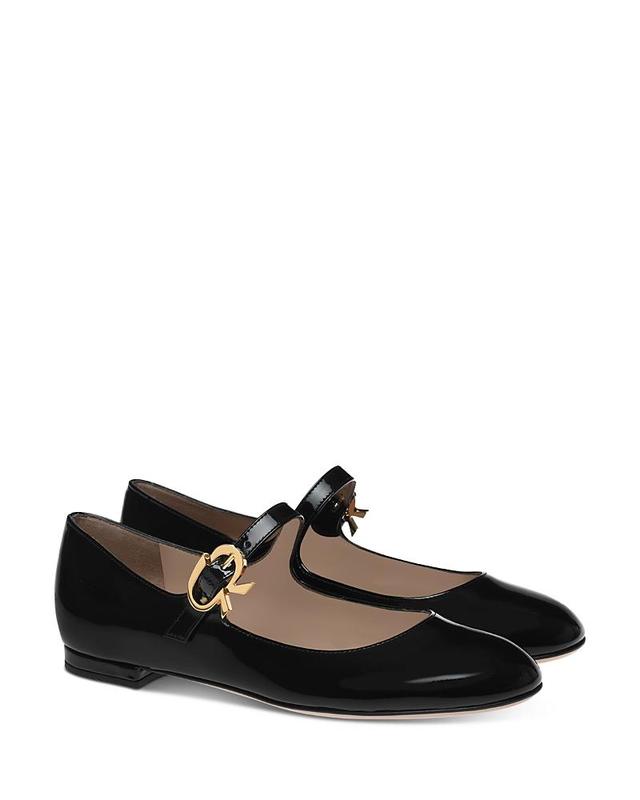 Gianvito Rossi Womens Mary Ribbon 05 Ballerina Flats Product Image