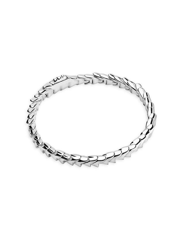 Mens pico Large Hinged Sterling Silver Bracelet Product Image